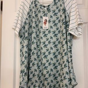Vislily Floral and Striped Top